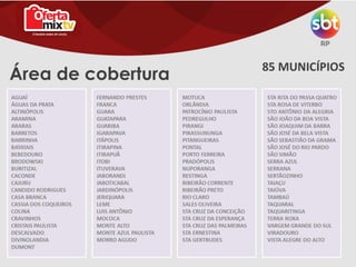 Área de cobertura
 
