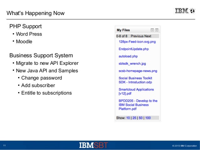What's new in the IBM Social Business Toolkit SDK What's new in the IBM Social Business Toolkit SDK