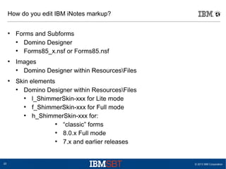 Learn everything about IBM iNotes Customization | PDF