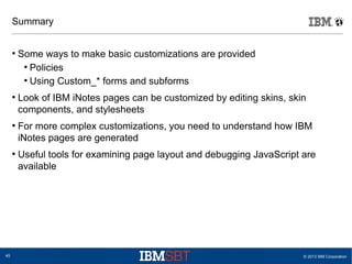 Learn everything about IBM iNotes Customization | PDF