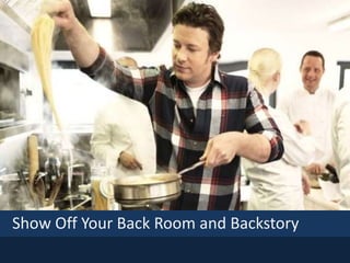 Show Off Your Back Room and Backstory
 