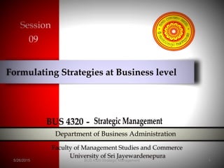5/26/2015 1BUS 4320 Strategic Management
 