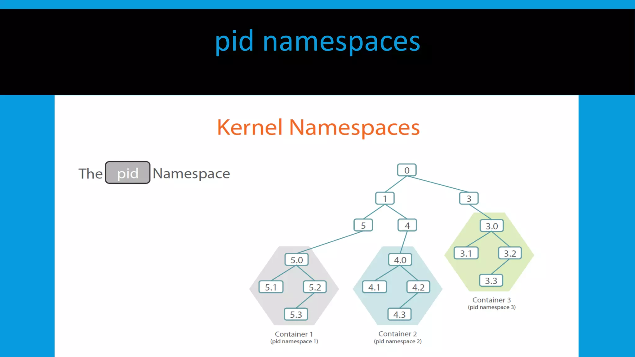 pid namespaces
 