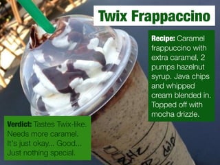 Java Chip Twix Starbucks Secret Menu! | PDF