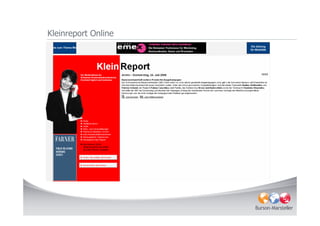 Kleinreport Online
 