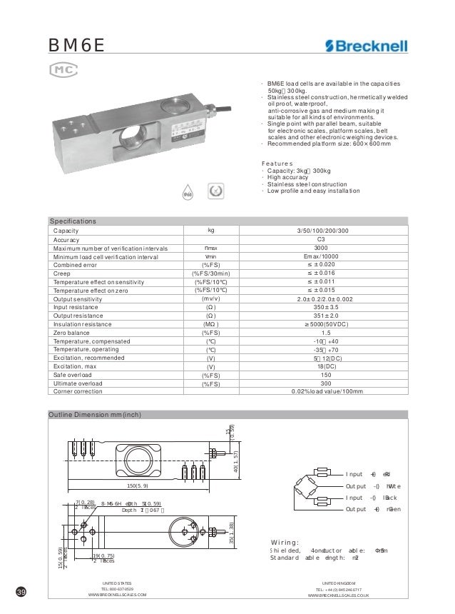 Brecknell Replacement Load Cells For Scales