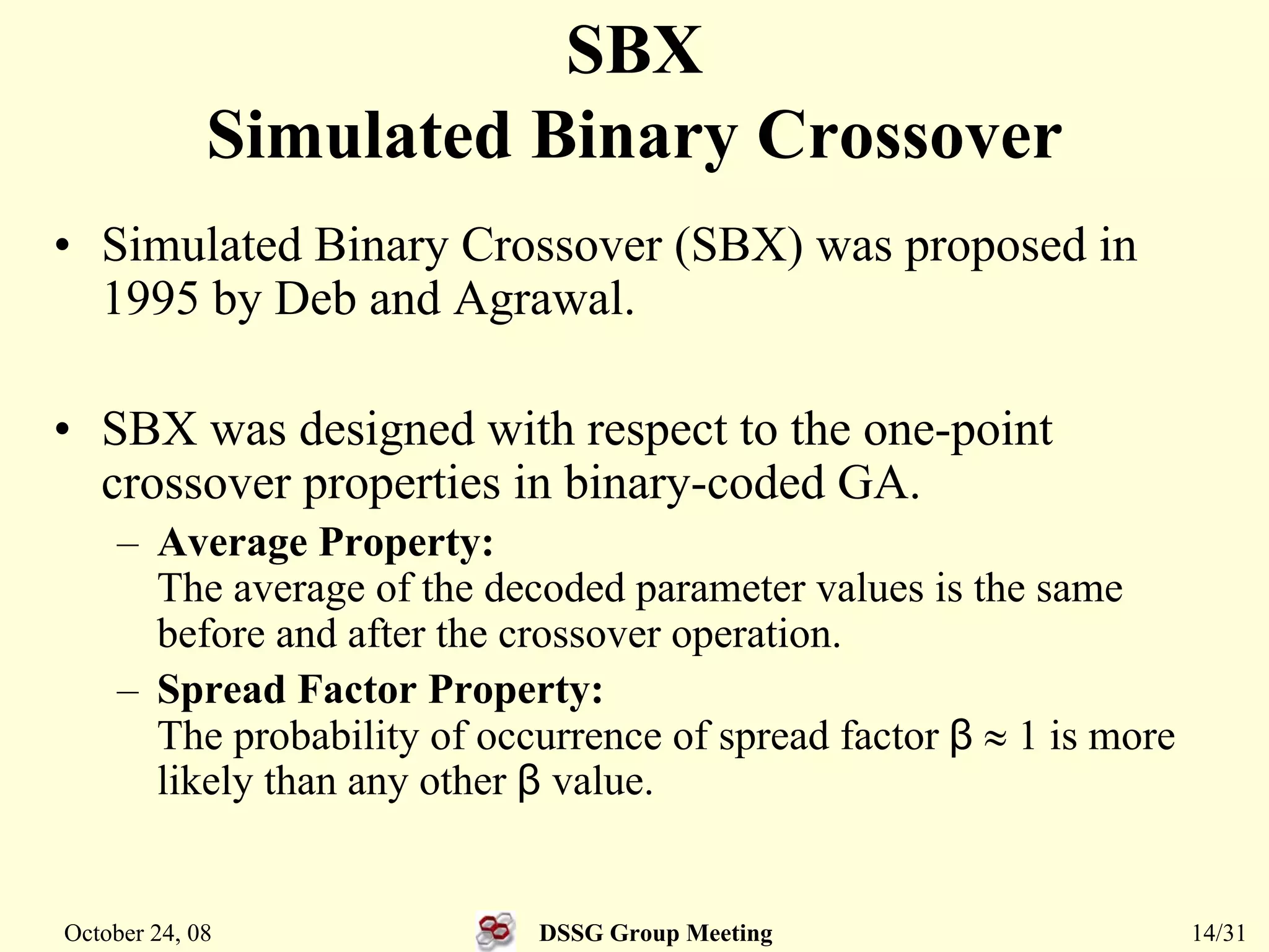 Simulated Binary Crossover