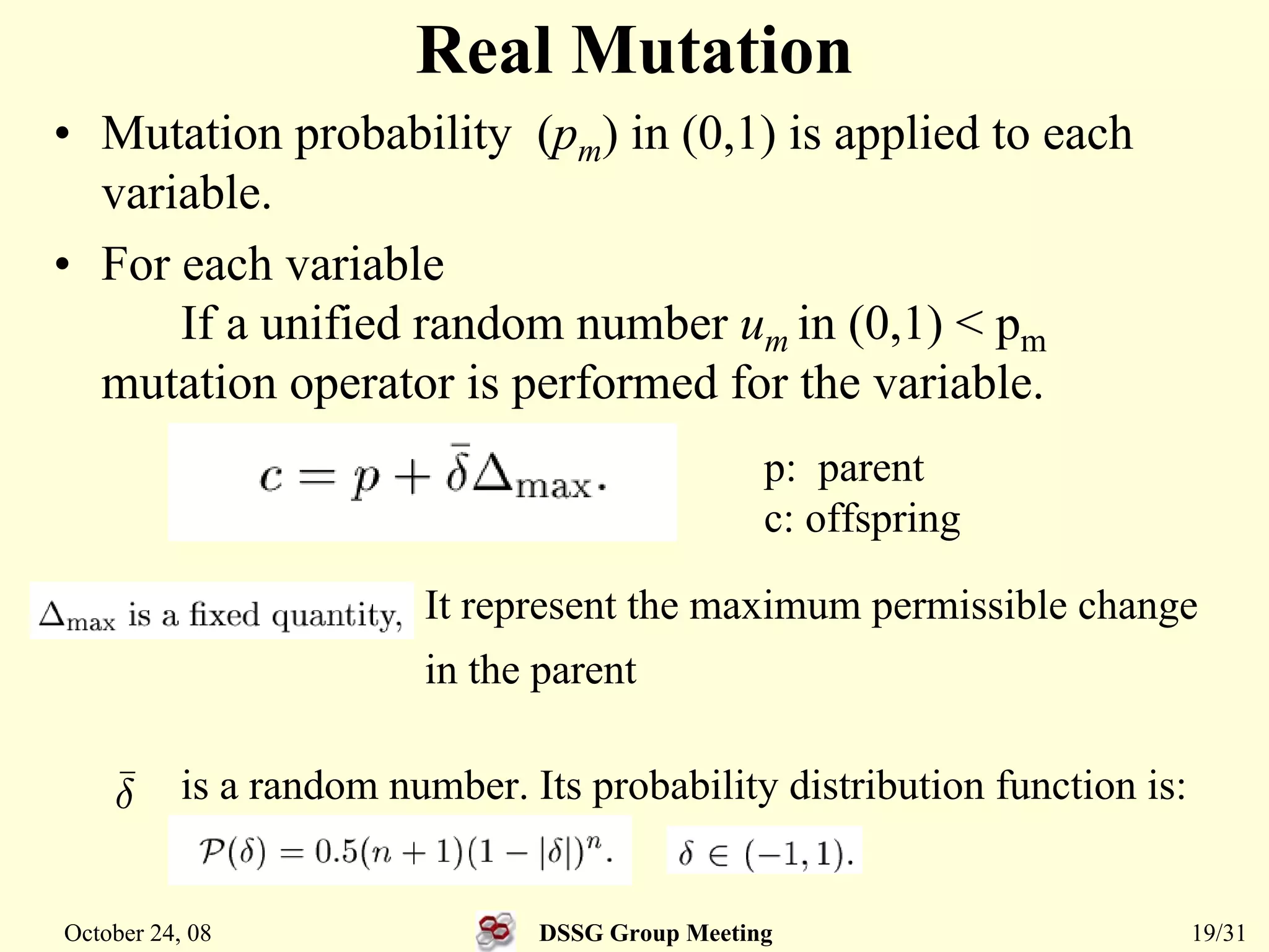 Simulated Binary Crossover