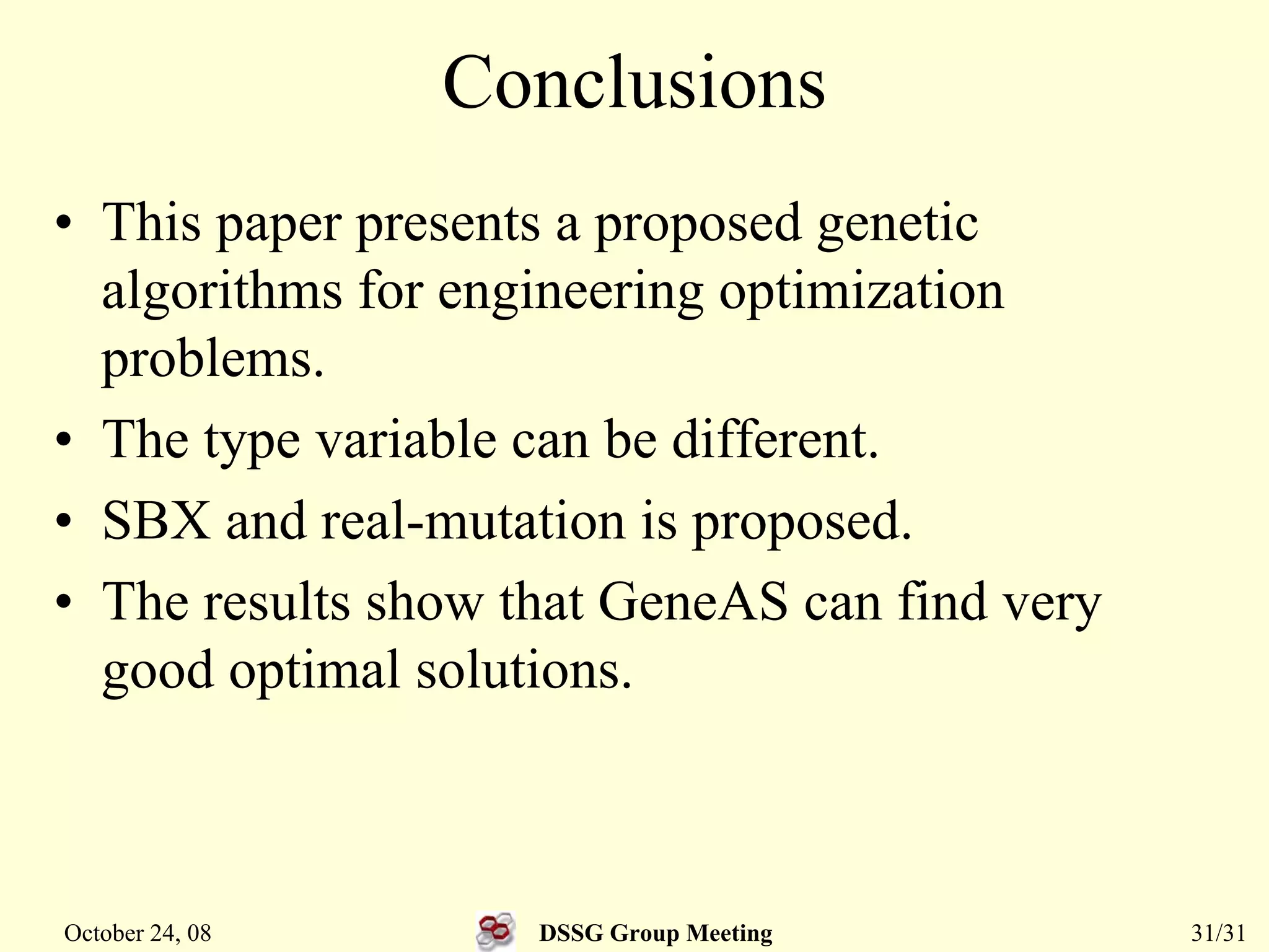Simulated Binary Crossover