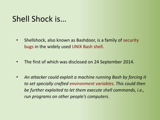Shellshock Bash Bug Vulnerability Explained