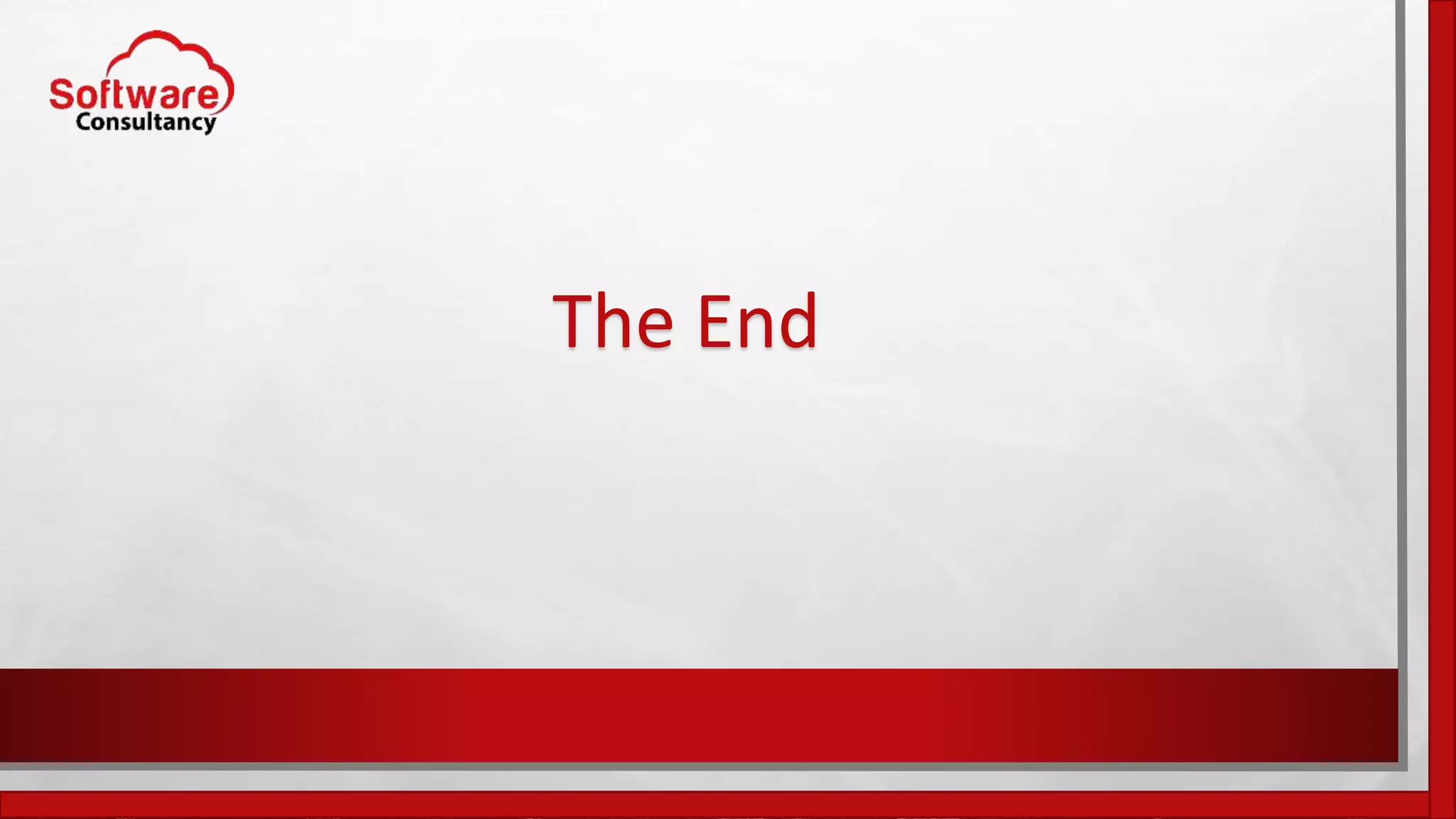 The End
 