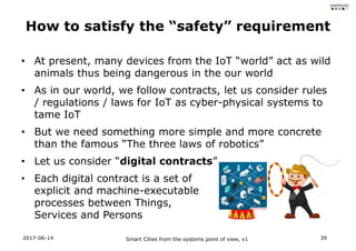 Smart Cities from the systems point of view Slide 39