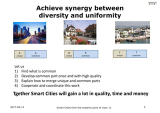 Smart Cities from the systems point of view Slide 5