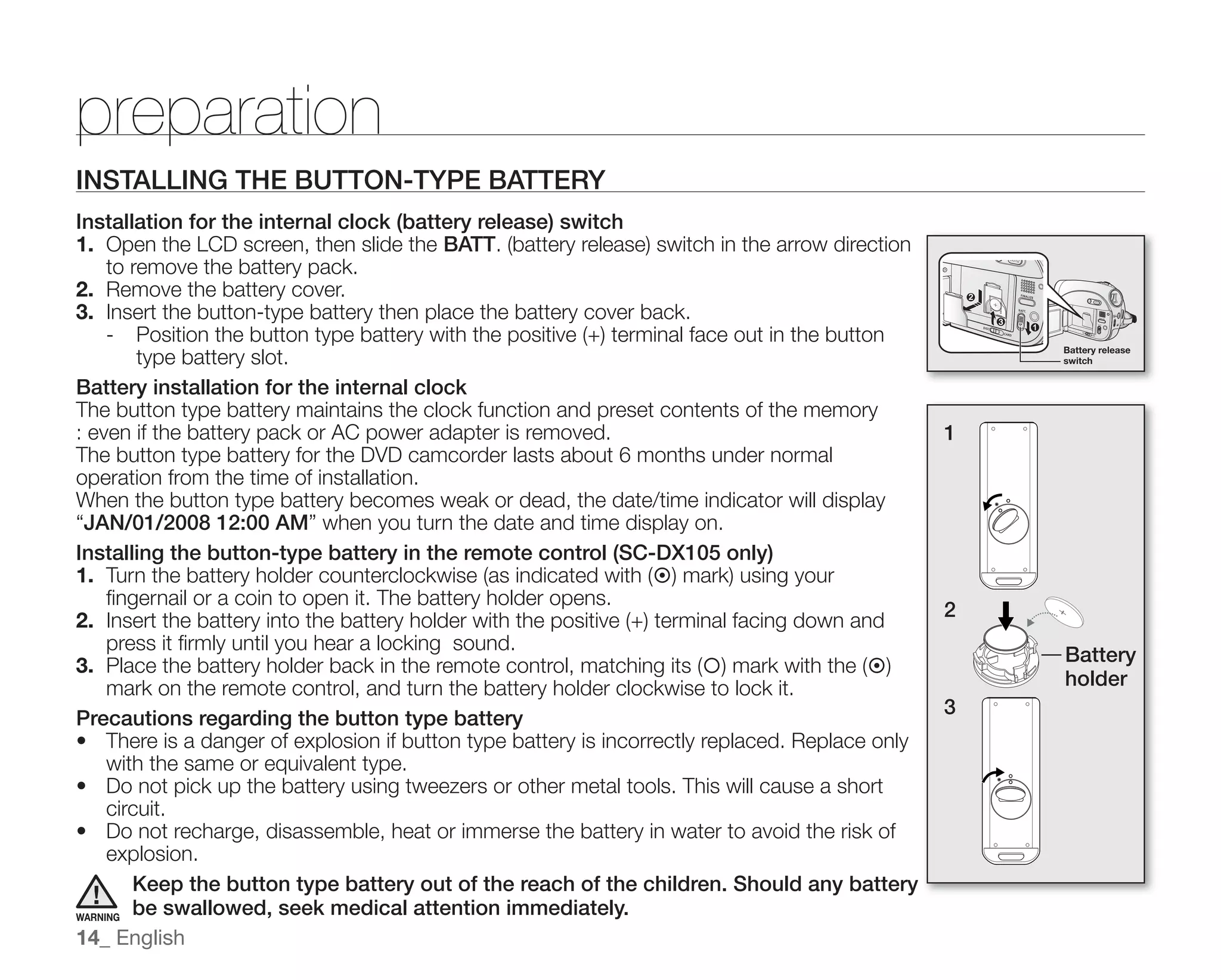 Samsung Camcorder SC-DX100 User Manual