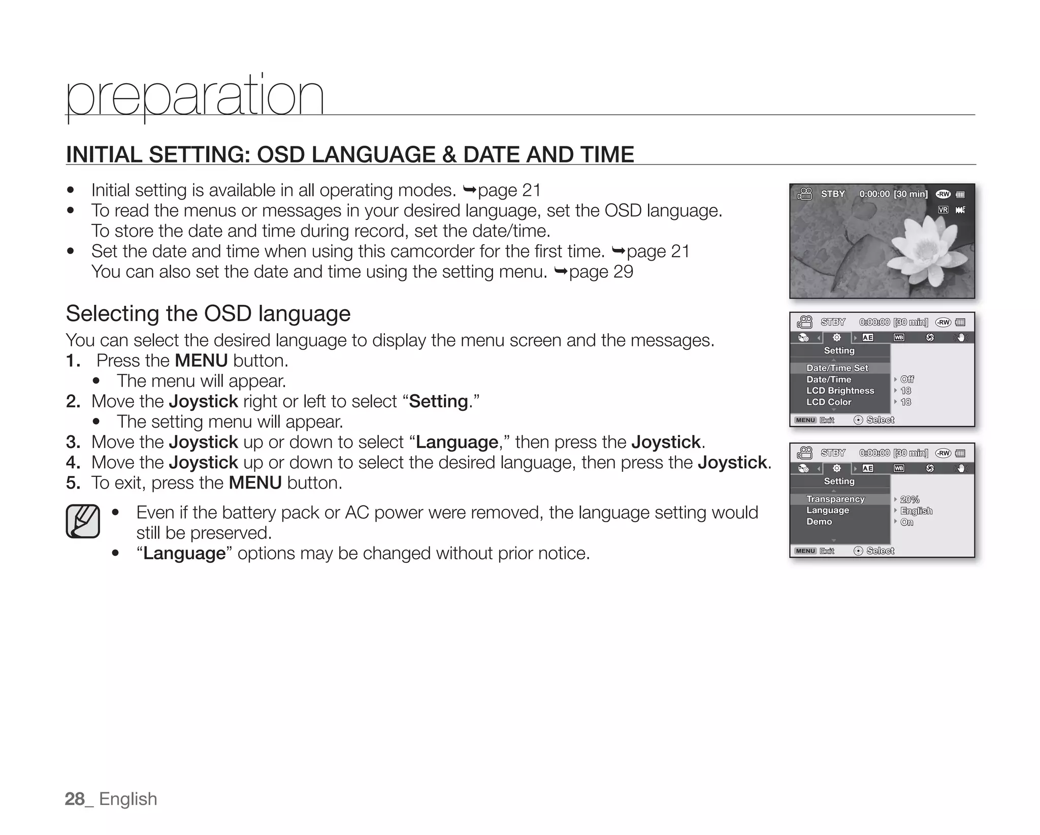 Samsung Camcorder SC-DX100 User Manual