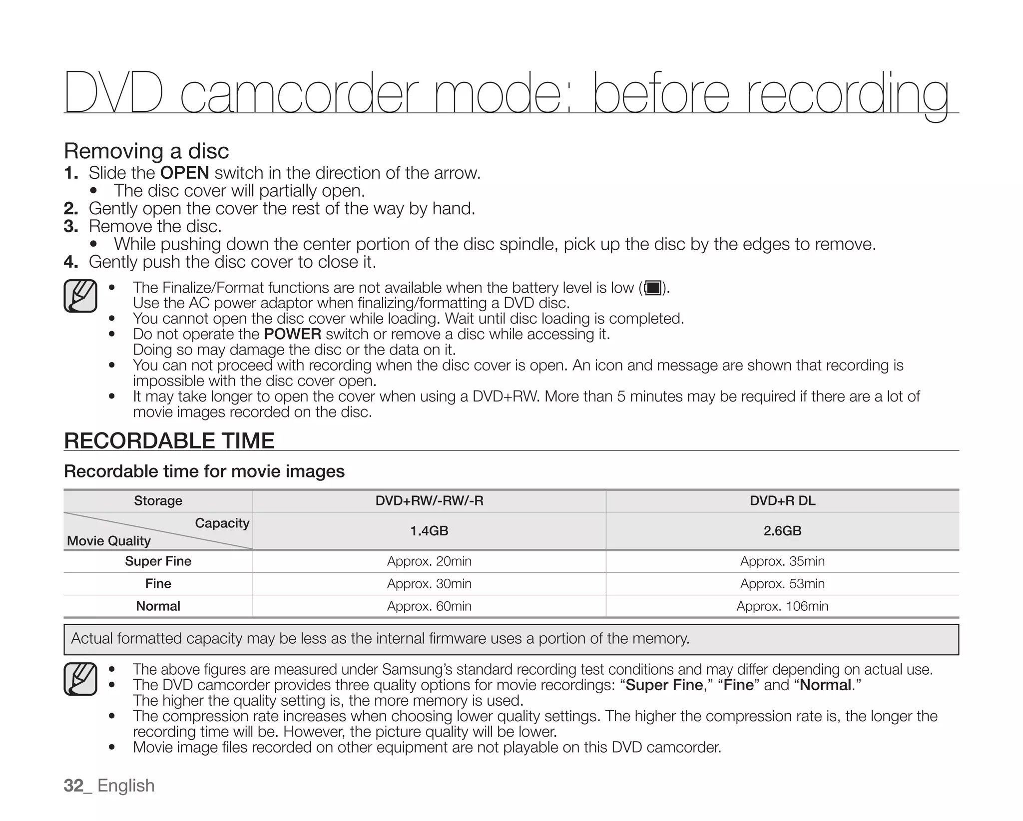 Samsung Camcorder SC-DX100 User Manual