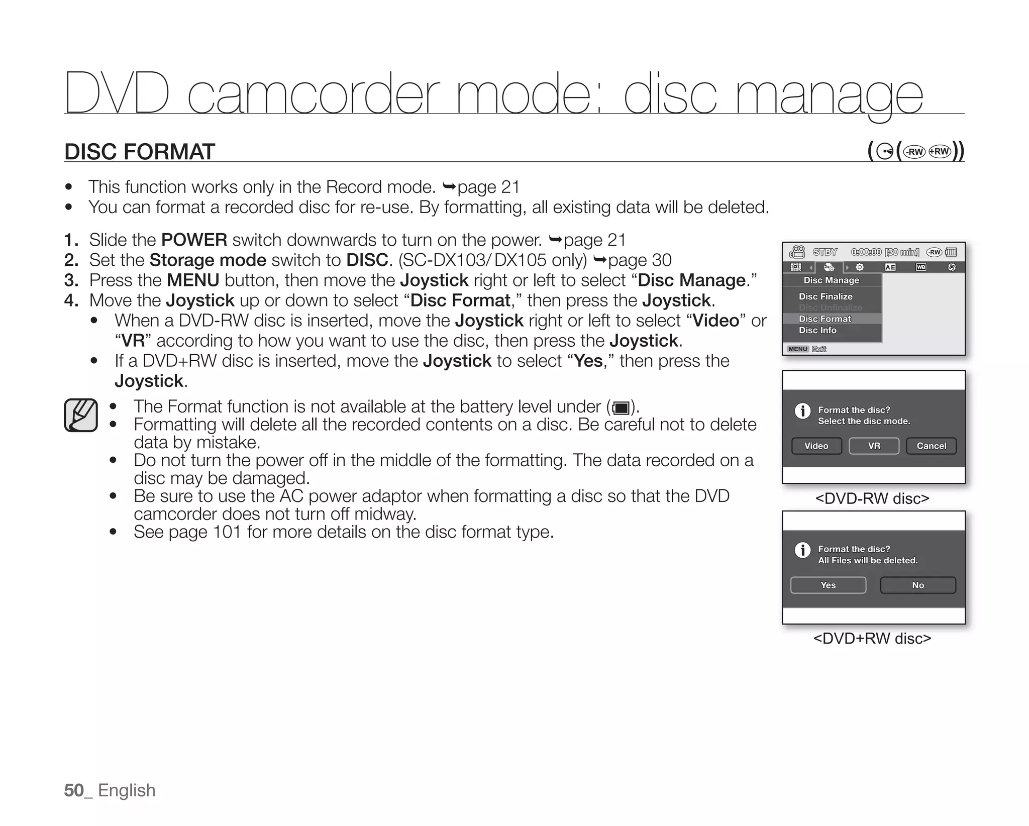 Samsung Camcorder SC-DX100 User Manual