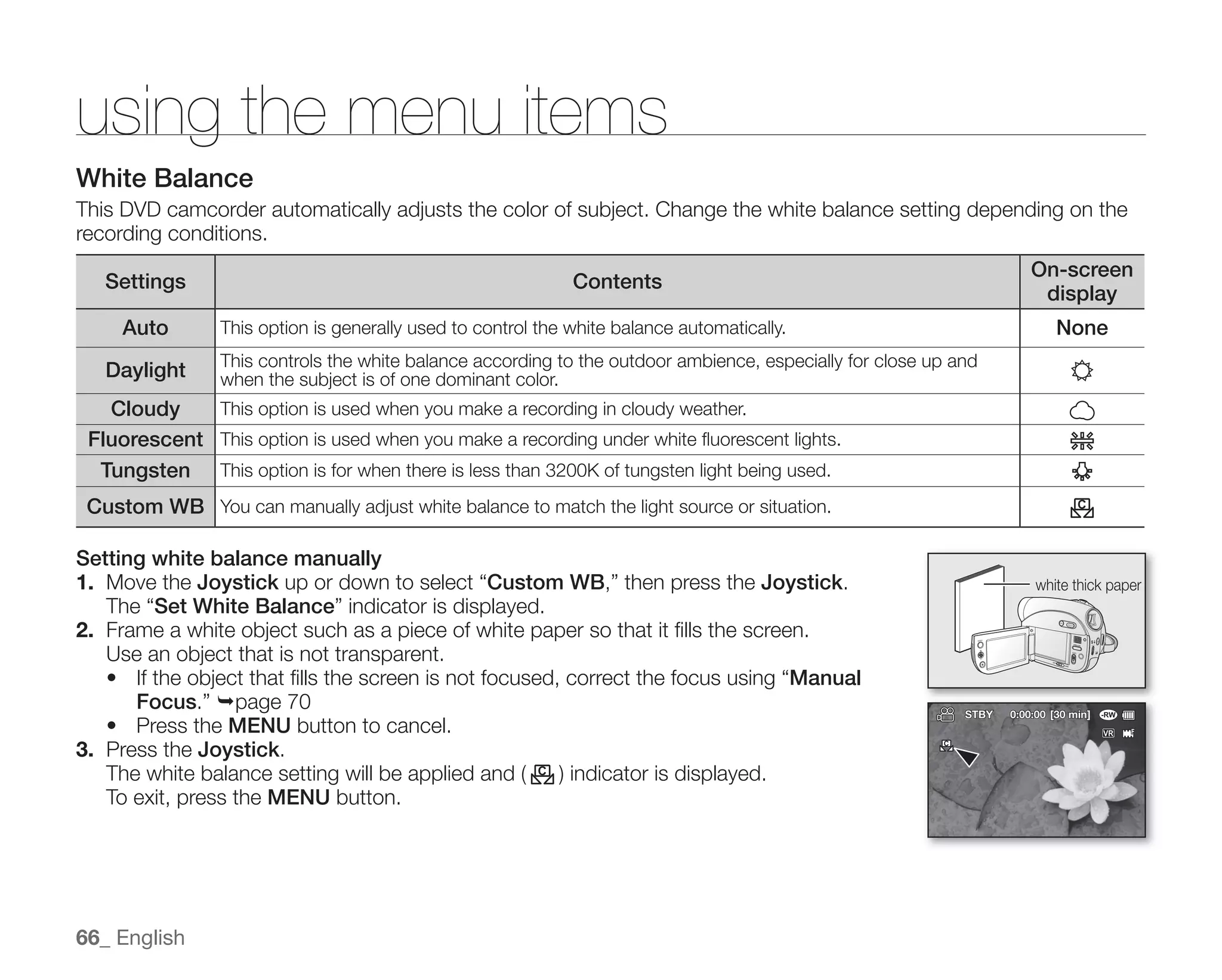 Samsung Camcorder SC-DX100 User Manual