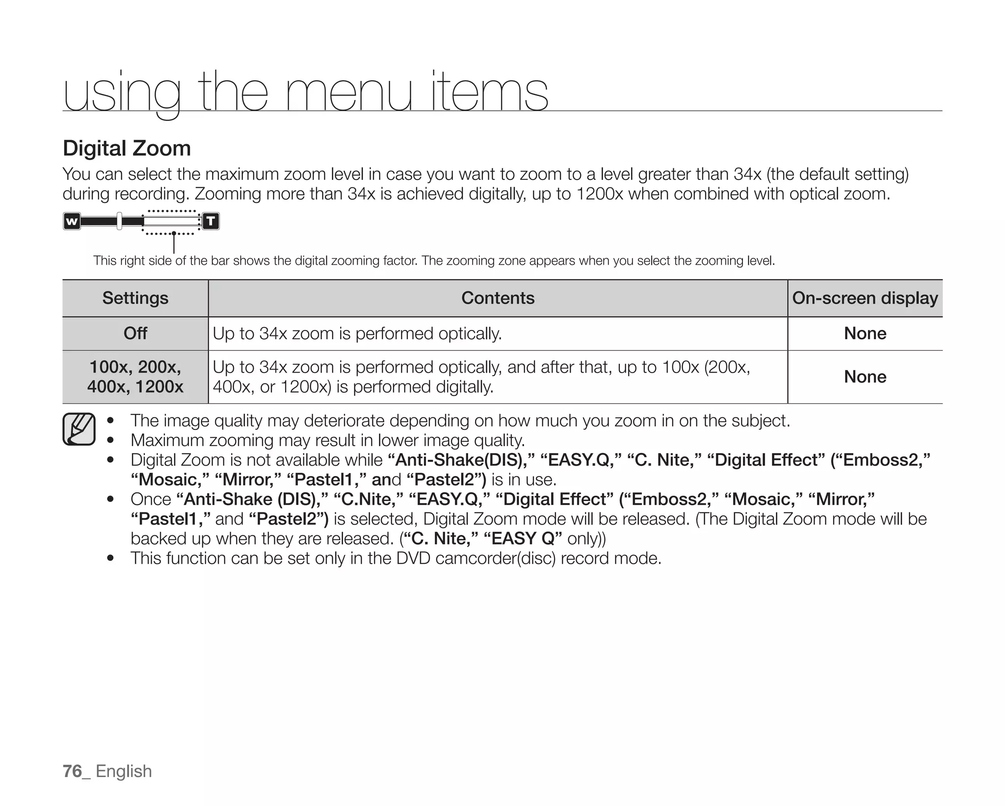 Samsung Camcorder SC-DX100 User Manual