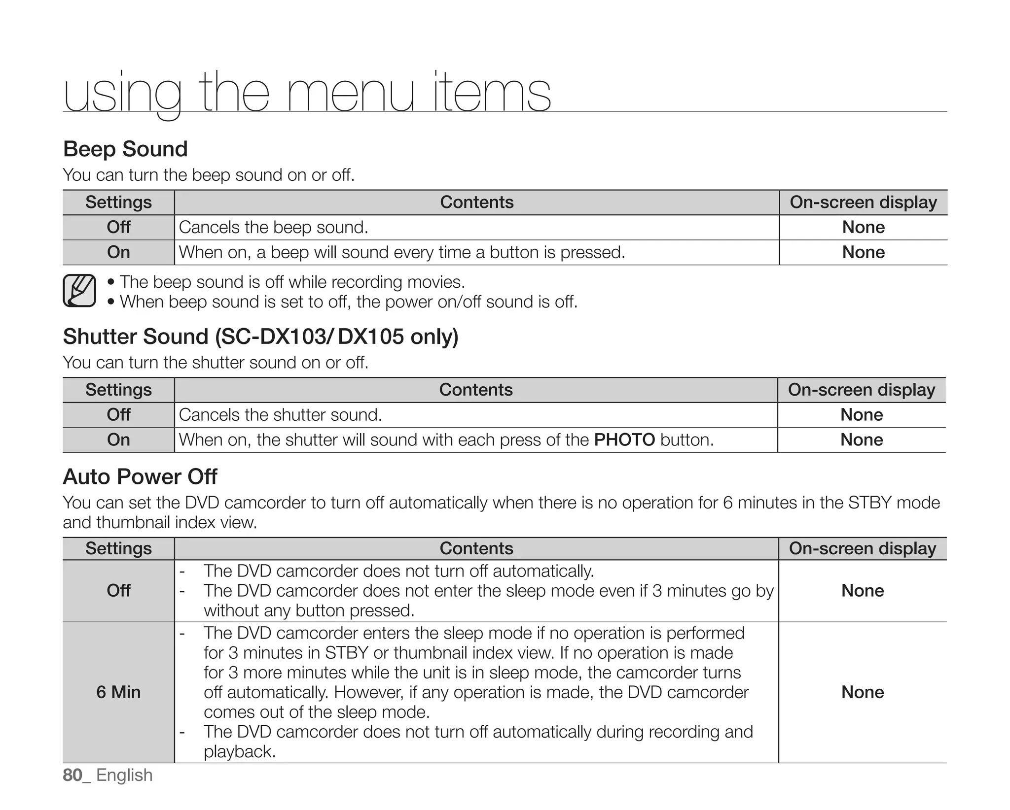 Samsung Camcorder SC-DX100 User Manual