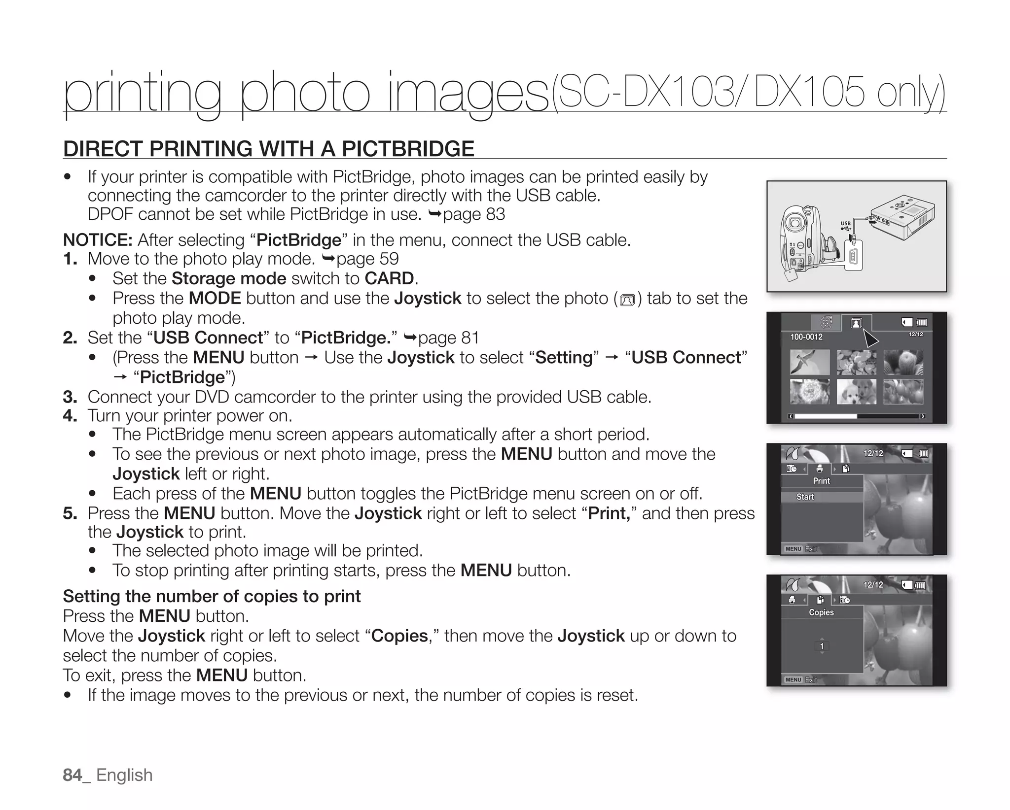 Samsung Camcorder SC-DX100 User Manual