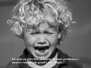 En quin un altre lloc, oblidaria els meus problemes, i atendre rascades de genoll i cors afligits ? 