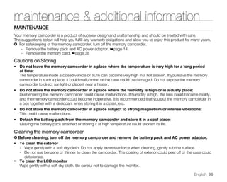 Samsung Camcorder SC-MX20 User Manual