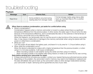 Samsung Camcorder SC-MX20 User Manual