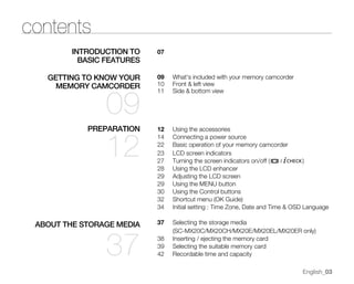 Samsung Camcorder SC-MX20 User Manual