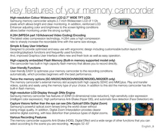 Samsung Camcorder SC-MX20 User Manual