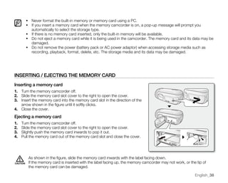 Samsung Camcorder SC-MX20 User Manual