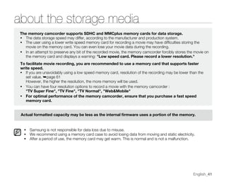Samsung Camcorder SC-MX20 User Manual