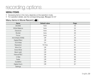 Samsung Camcorder SC-MX20 User Manual