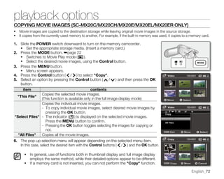 Samsung Camcorder SC-MX20 User Manual