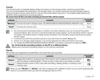 Samsung Camcorder SC-MX20 User Manual