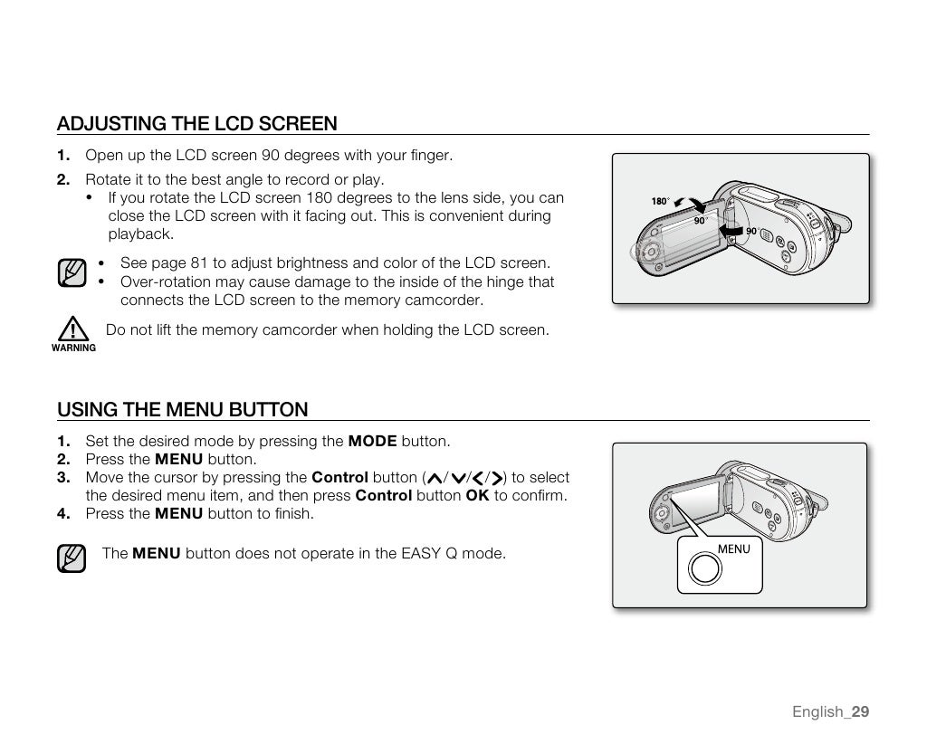 Samsung Camcorder SC-MX20 User Manual