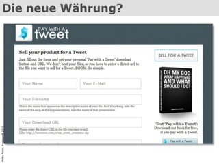 Die neue Währung? Malte Polzin #netzzunft 2010 