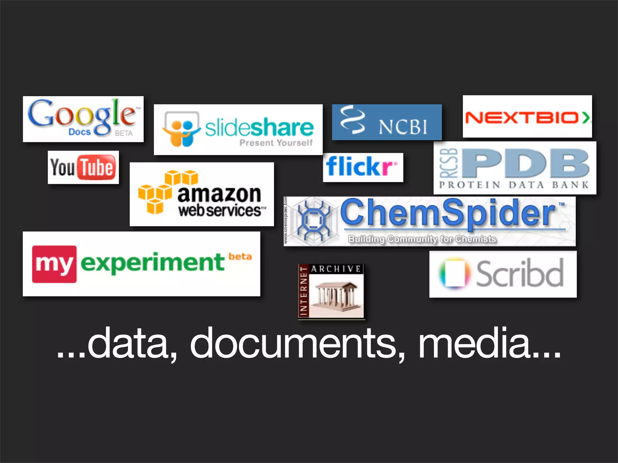 ...data, documents, media...
 