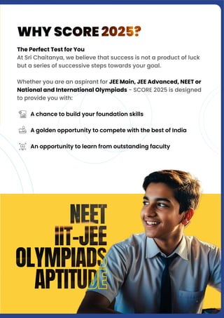 Discover Talent with SCORE 2025 Today Sri Chaitanya | PDF