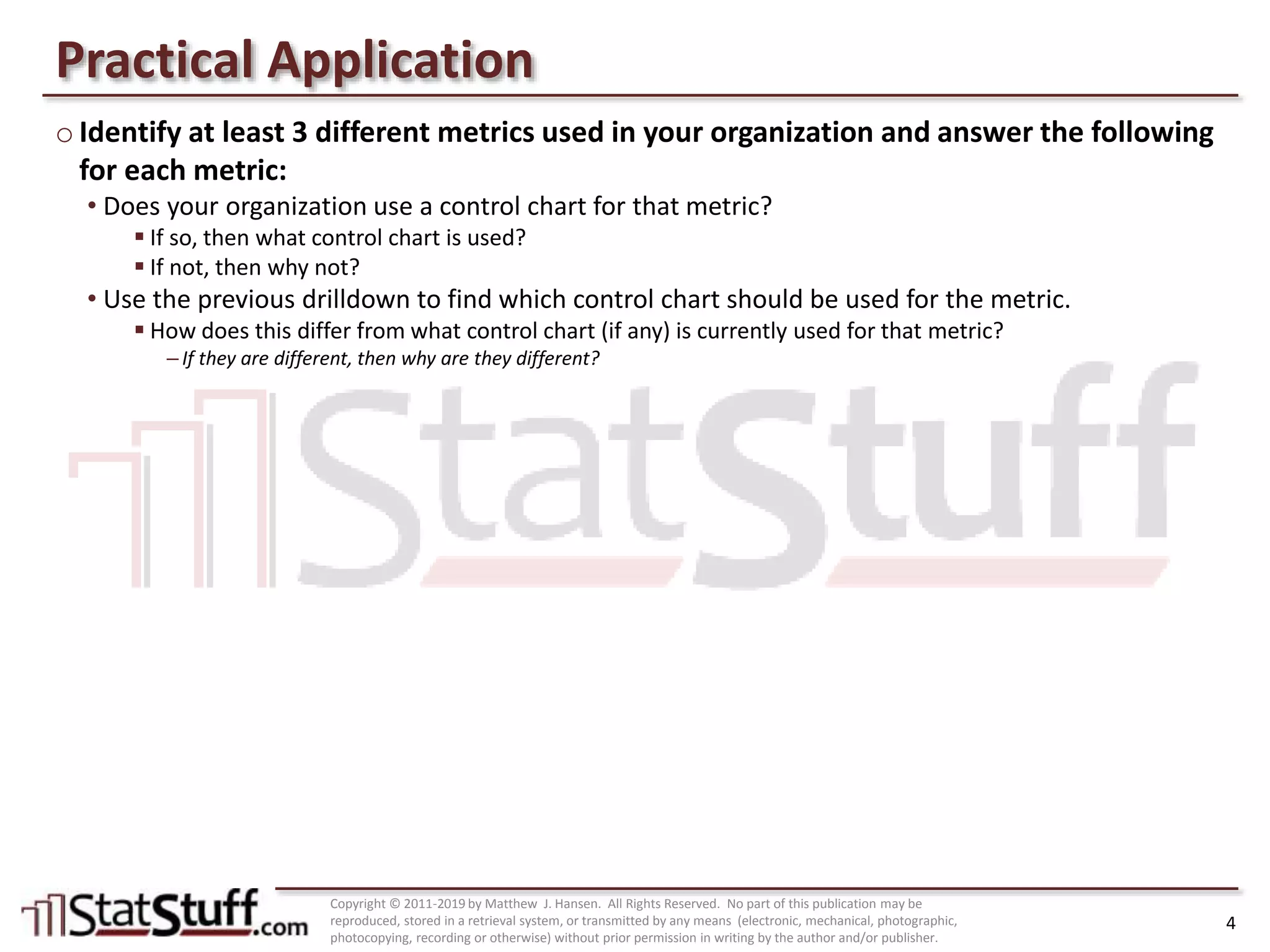Control Charts: Finding the Right Control Chart | PPT
