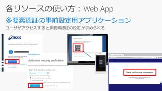 ユーザがアクセスすると多要素認証の設定が求められる
 