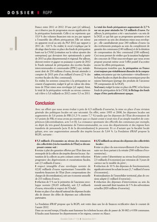 22
D O S S I E R   ❚  RGPP
22
Société Civile n° 119  ❚  Décembre 2011
France entre 2011 et 2012. D’une part (cf. tableau),...
