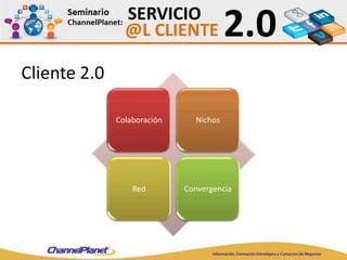 Cliente 2.0
Colaboración Nichos
Red Convergencia
 