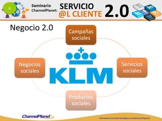6
Campañas
sociales
Servicios
sociales
Productos
sociales
Negocios
sociales
Negocio 2.0
 