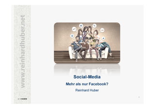 www.reinhardhuber.net

Social-Media
Mehr als nur Facebook?
Reinhard Huber
1

© © R.HUBER
R.HUBER

 