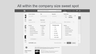 All within the company size sweet spot 
 