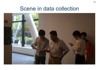 Scene in data collection
17
 