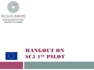 HANGOUT ON
SC5 1ST
PILOT
 