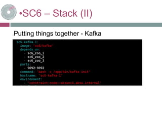 •SC6 – Stack (II)
Putting things together - Kafka
 
