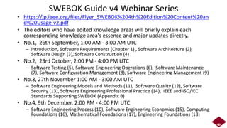 Overview of ISO/IEC/JTC1 SC7/WG20: Certification of software and ...
